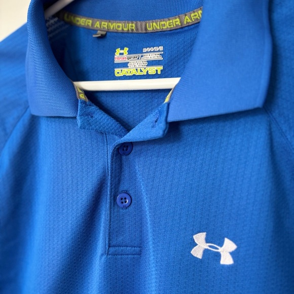 🎉4/30$🎉 Under Armour Blue Performance Polo - Size Large - Picture 2 of 5